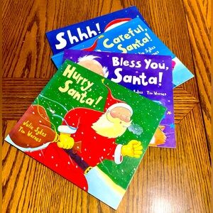 Adorable set of SANTA books by Sykes & Warnes